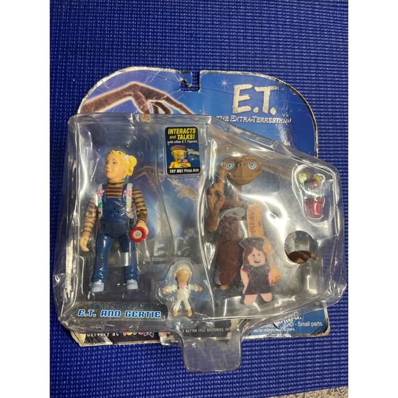 Vintage 2001 E.T. and Gertie Interactive Action Figure Set Toys R Us Exclusive